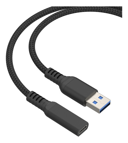 Cable Extension Alargue Usb 3.0 Macho A Usb Tipo C Hembra 1m