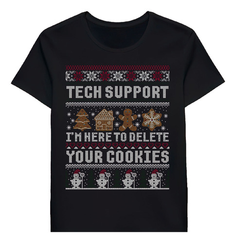 Remera Funny Christmas Tech Support Shirt Computer Mmer 1630