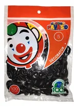 Comprar Globo Latex Decorator Redondo N° 5 Payaso C\u002F100 Piezas Color Negro
