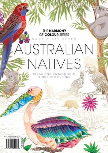 Australian Natives | Libro Anillado Colorear Pintar | Thoc