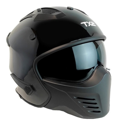 Imagen 3 de 5 de Casco Tech X-2 Cafe Racer Certificado Dot Modular