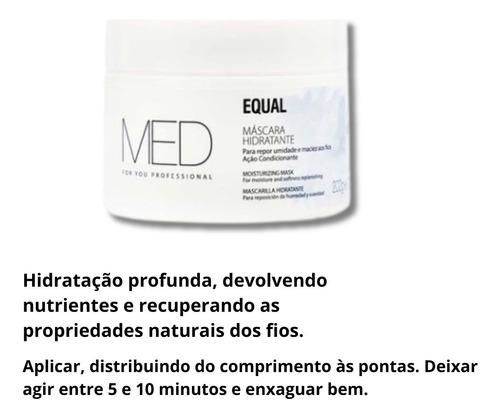 Kit Equal Tratamento Express Shampoo E Masc Med For You