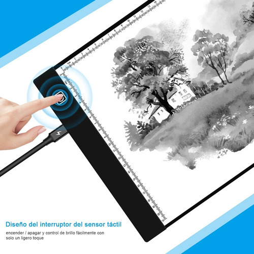 Imagen 5 de 7 de Tablero De Dibujo Led De Papel A4, Tablero De Copia