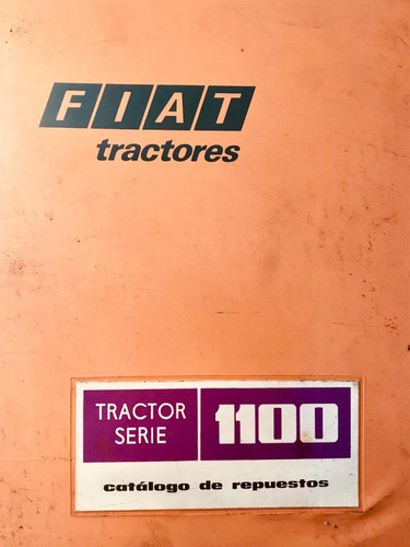 Manual De Repuestos Tractor Fiat 1100