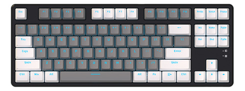 Teclado Mecánico Ak873 Triple Mode Hot Swap Gris