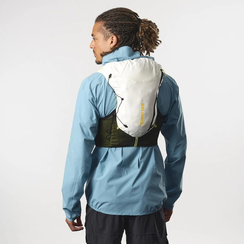 Mochila Hidratação Salomon Adv Skin 12 Trail Running Colete Cor Branco