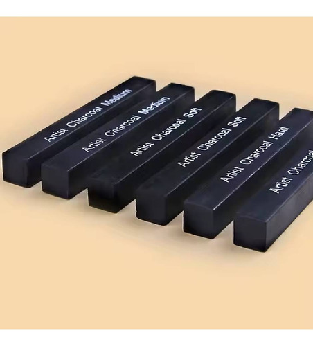 Lápices De Carbon Para Dibujo, Bocetos Profesional , 6 Pzas Trazo Negro