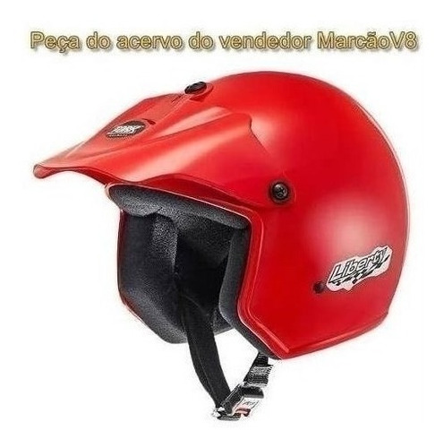 Capacete Aberto Barato Cidade Pro Tork Liberty Vermelho