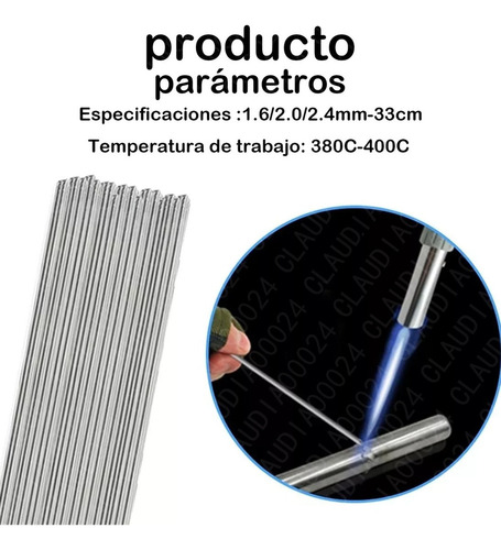 . 25 Varillas Soldadura For Soldar Aluminio Cobre Fierro