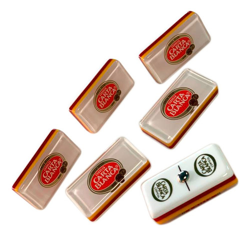 Domino Tecate + Domino Carta Blanca Encapsulado Caja Madera