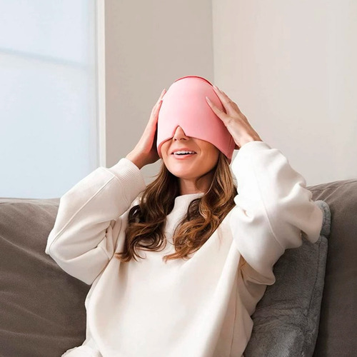 Gorro Alivia La Migraña Ojos Hinchados Cubierta De Gel