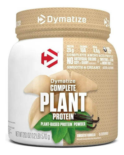 Dymatize Complete Plant Protein 15servicios Smooth Vainilla 