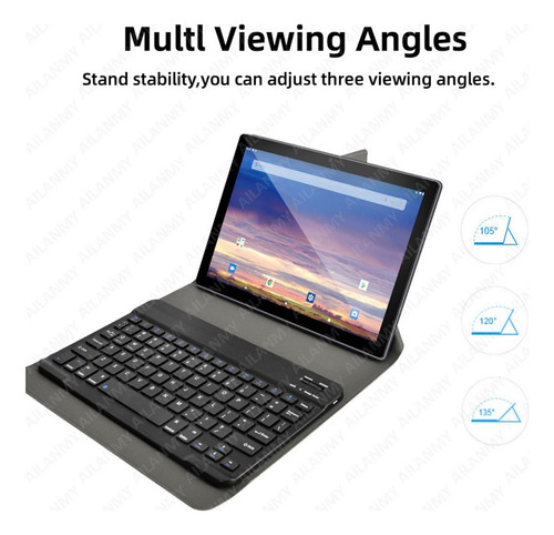 Op Funda Universal Con Teclado Y Mouse For Tablet De 8-11