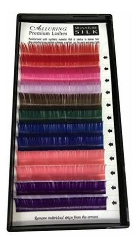 Pestañas Postizas - Alluring Silk Mixed Color Lashes C Curl 