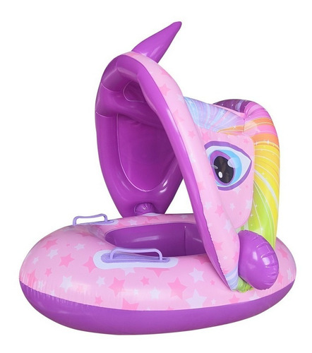 Flotador Inflable De Piscina Para Bebe Con Toldo Niño/niña