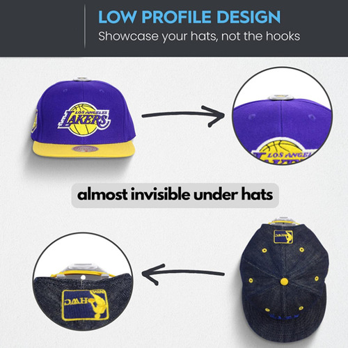 16x Adhesive Hat Hooks For Baseball Caps Cap Holder