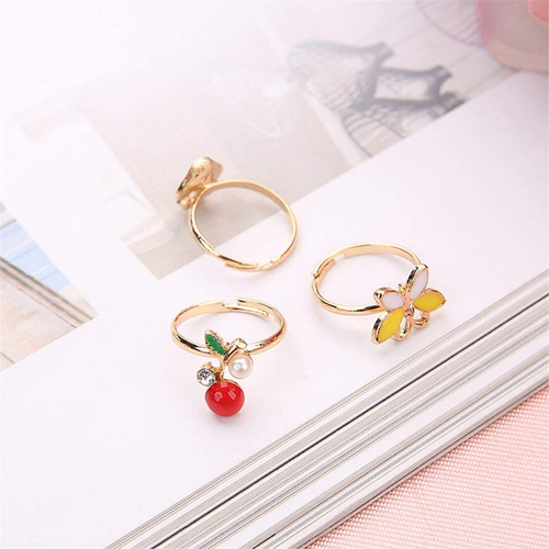 36 Anillos De Aleación De Dibujos Animados, Love Box, Anillo