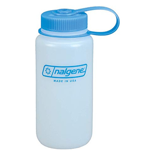 Botella De Agua Nalgene Hdpe De Boca Ancha Sin Bpa, 16 Oz