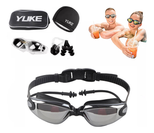 6 En 1 Kit Gafas De Natación Sin Fugas Protección Uv