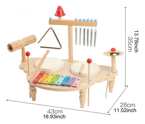 Juego De Batería Para Niños Pequeños, Juego De Xilófono