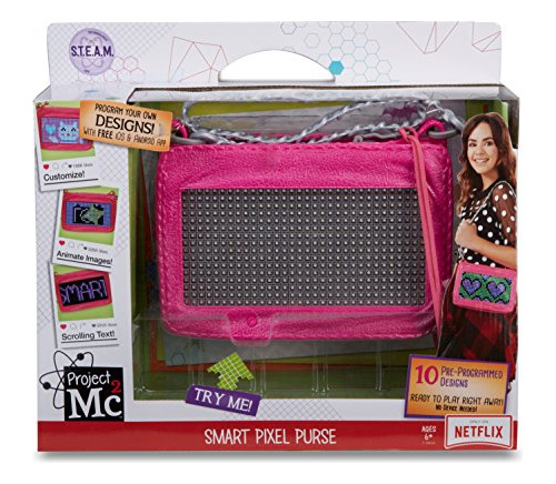 Project Mc2 Pixel Monedero, Rosa, Mediano (545170)