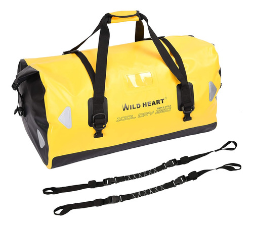 Bolso De Transporte Wild Heart Impermeable, Amarillo, 100l