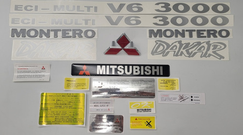 Mitsubishi Montero Pajero Kit Calcomanias Dakar 