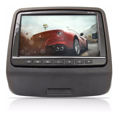 Uber Monitor 9'' Para Encosto De Cabeça Preto Com Game