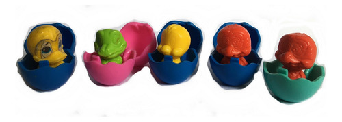Coleção Kinder Ovo: 4 Filhotes Nos Ovinhos
