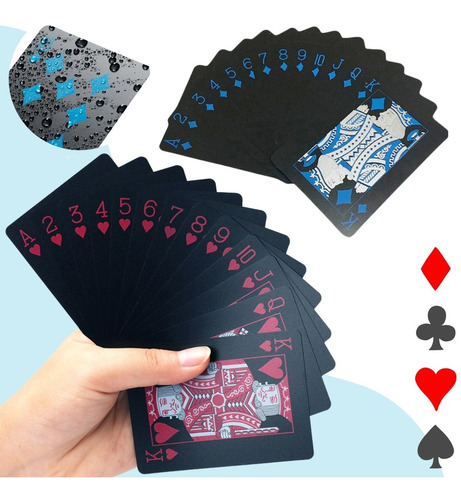 Cartas Poker Baraja Texas Naipes Pvc Impermeable Full