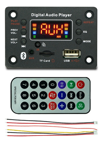 Placa Decodificadora Mp3 Estéreo Con Amplificador De 2 X 40