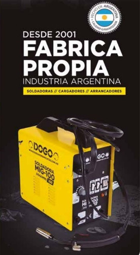 Imagen 5 de 10 de Soldadora Dogo Mig 100 P/alambre Flux Sin Gas Maquina Soldar