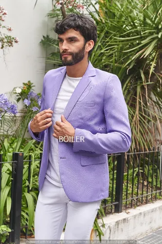Traje color online lila hombre