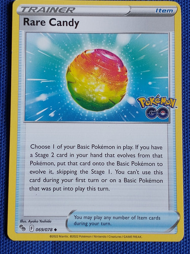 Rare Candy Trainer Item Pokémon 069/078 Nintendo 2022