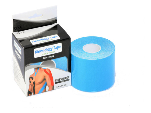 Bandagem Kinesio Tape Kit Com 5 Bandagens Elasticas 5cm X 5m