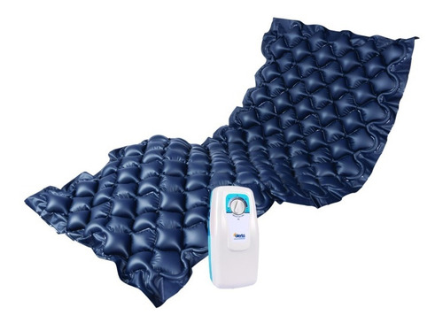 Colchón Antiescaras Alerta Bubble 220v 135kg 90x200cm Color Azul Oscuro