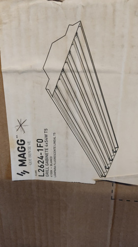 Luminaria Colgante 4 Tubo T5 Luz Neutra L2624-1f0 Magg Blanco
