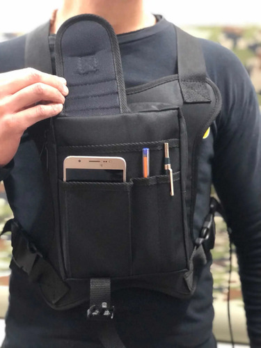 Bolso Para Pecho, Táctico, Motoquero, Porta Celular, Mi7 | MercadoLibre