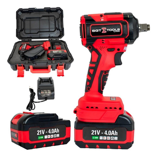 Chave De Impacto 1/2 Pol 21v Com 2 Baterias Bivolt Sigma