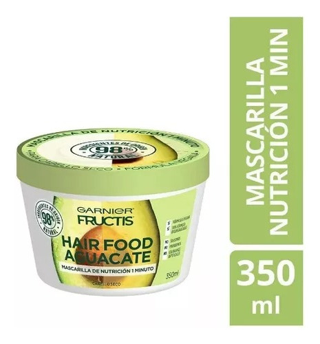 Mascarilla Tratamiento Hair Food Fructis Aguacate 350 Ml