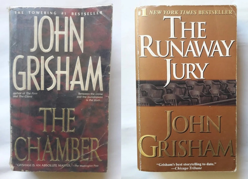 The Runaway Jury Y The Chamber John Grisham En Inglés C/u