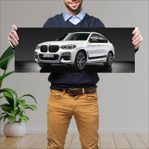 Cuadro 30x80cm Auto 2018 Bmw X4 M Performance Pa 685