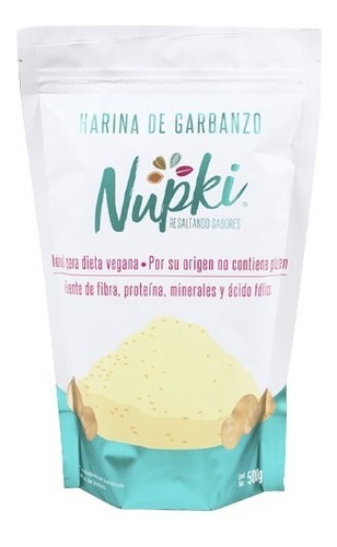 Harina De Garbanzo 500g. · Vegana · Sin Gluten · 100% Pura 