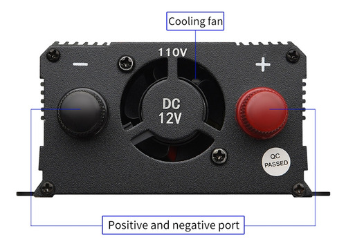 Inversor Inverter De Corriente 12v Dc A 110v Ac 850w