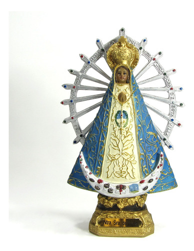 Imagen Religiosa - Virgen De Lujan 19cm Dell Altare Gold