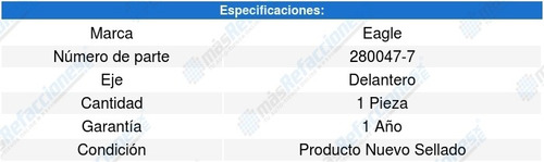 Base Amortiguador Delantera 850 L5 2.3l 94-97 Eagle 6530076