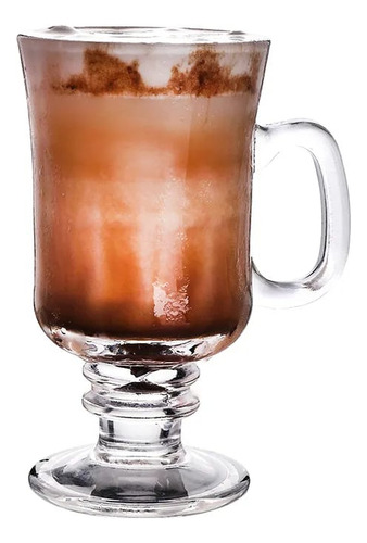 Caneca De Vidro Ideal Para Cappuccino 240ml 2 Unidades