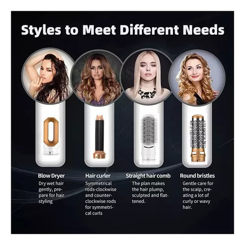 Modelador De Cabelo 5 Em 1 Airwrap Air Curler Dryer Straight