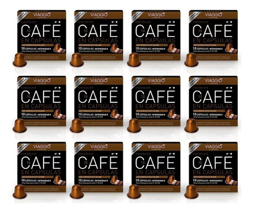 Viaggio Cioccolato (chocolate), 120 Capsulas, Tipo Nespresso