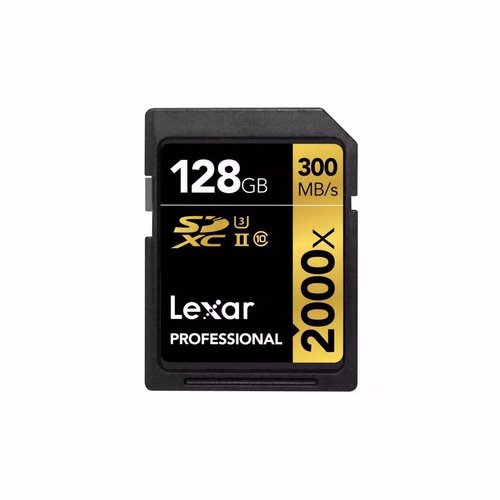 Memoria Sd Lexar 128gb Profesional 300mb/s 2000x Lelab